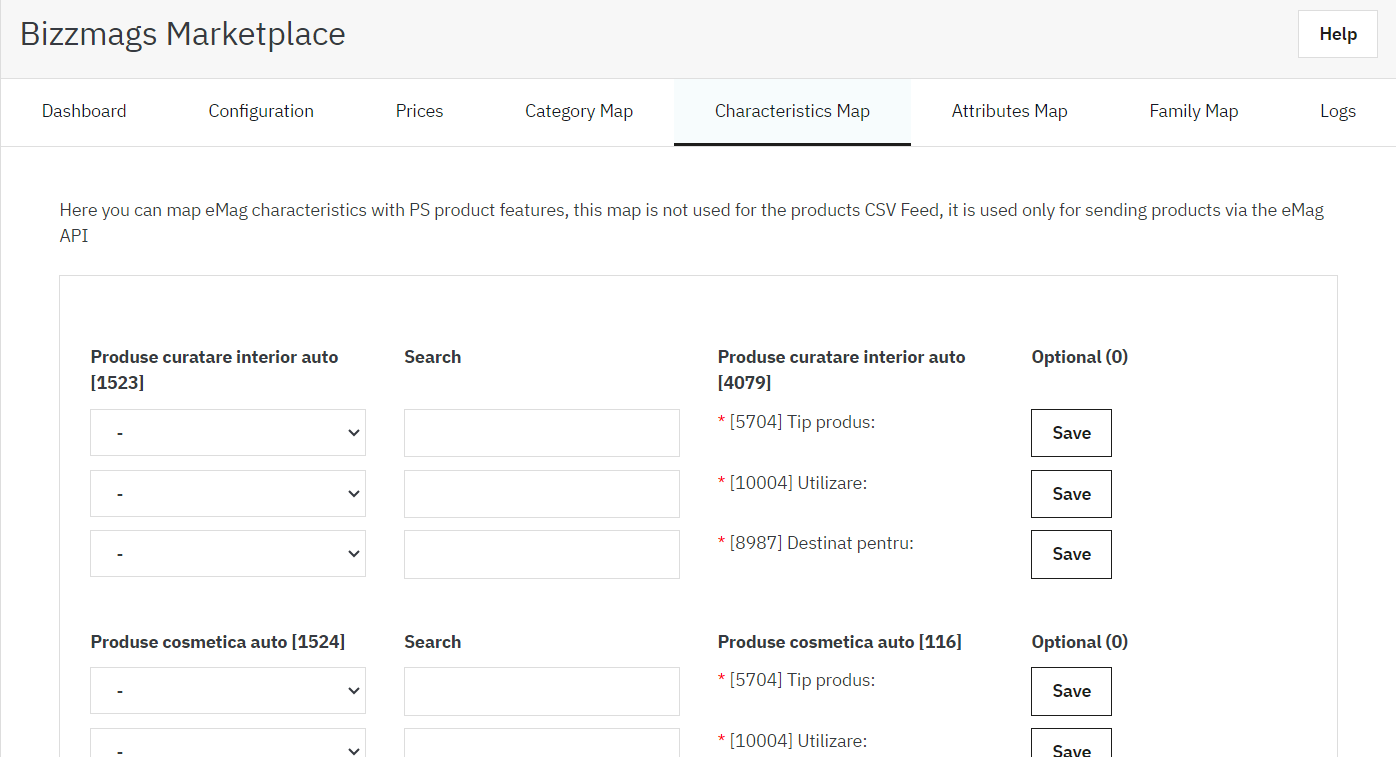 bizzmags marketplace emag characteristics map