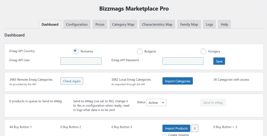 bizzmags compatibility with emag marketplace