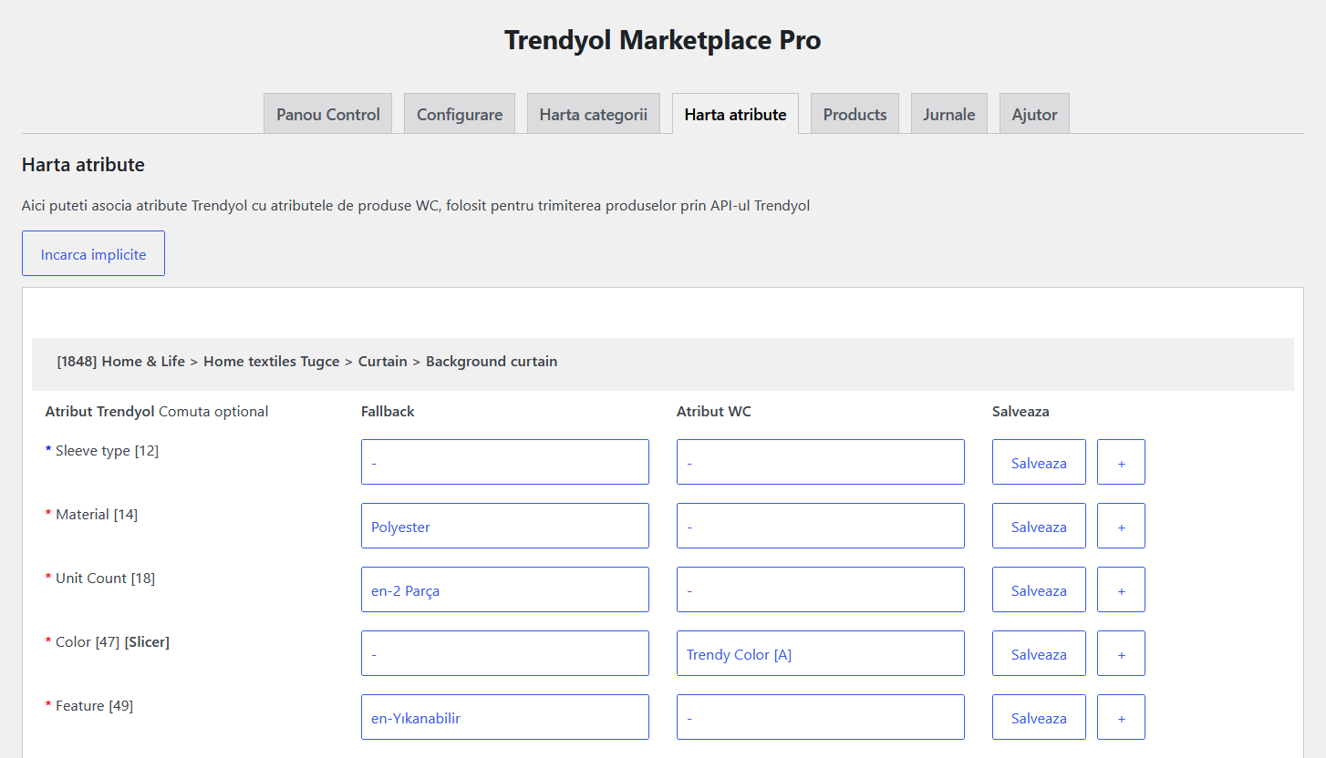 Harta Atribute Sync for Trendyol and WooCommerce